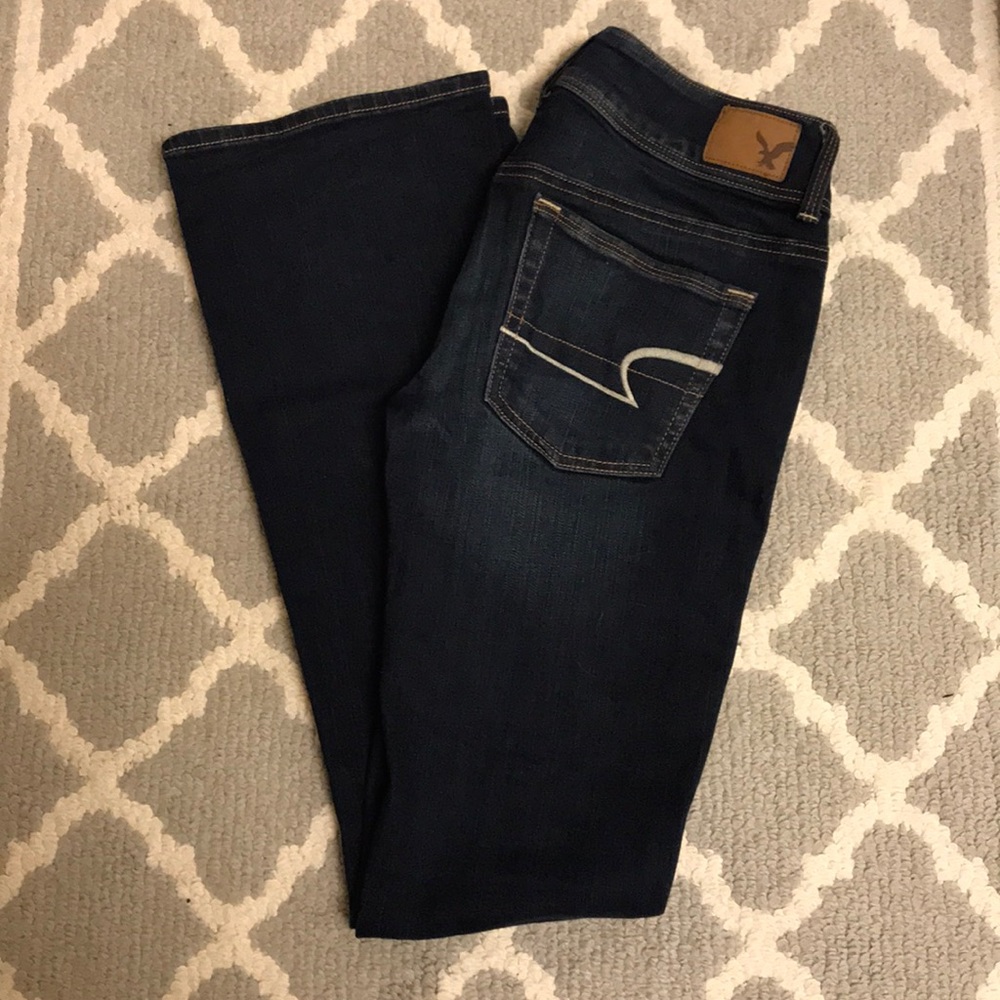 American Eagle dark wash bootcut jeans